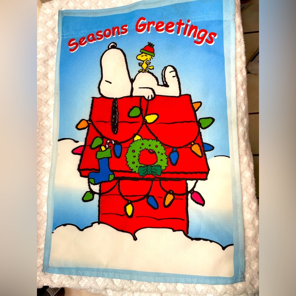 Snoopy Garden small flag